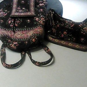 Vera Bradley backpack and purse